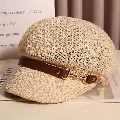 New Style Hollow Breathable Octagonal Hat For Women
