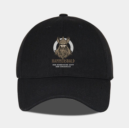 Hammers Bald Printed Baseball Cap Soft Comfortable Lightweight Breathable Adjustable Retro Viking Style