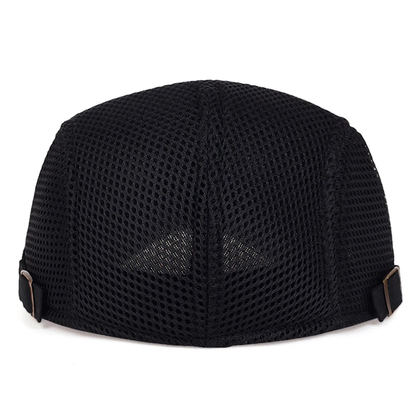 Men Mesh Newsboy Caps British Painters Hats