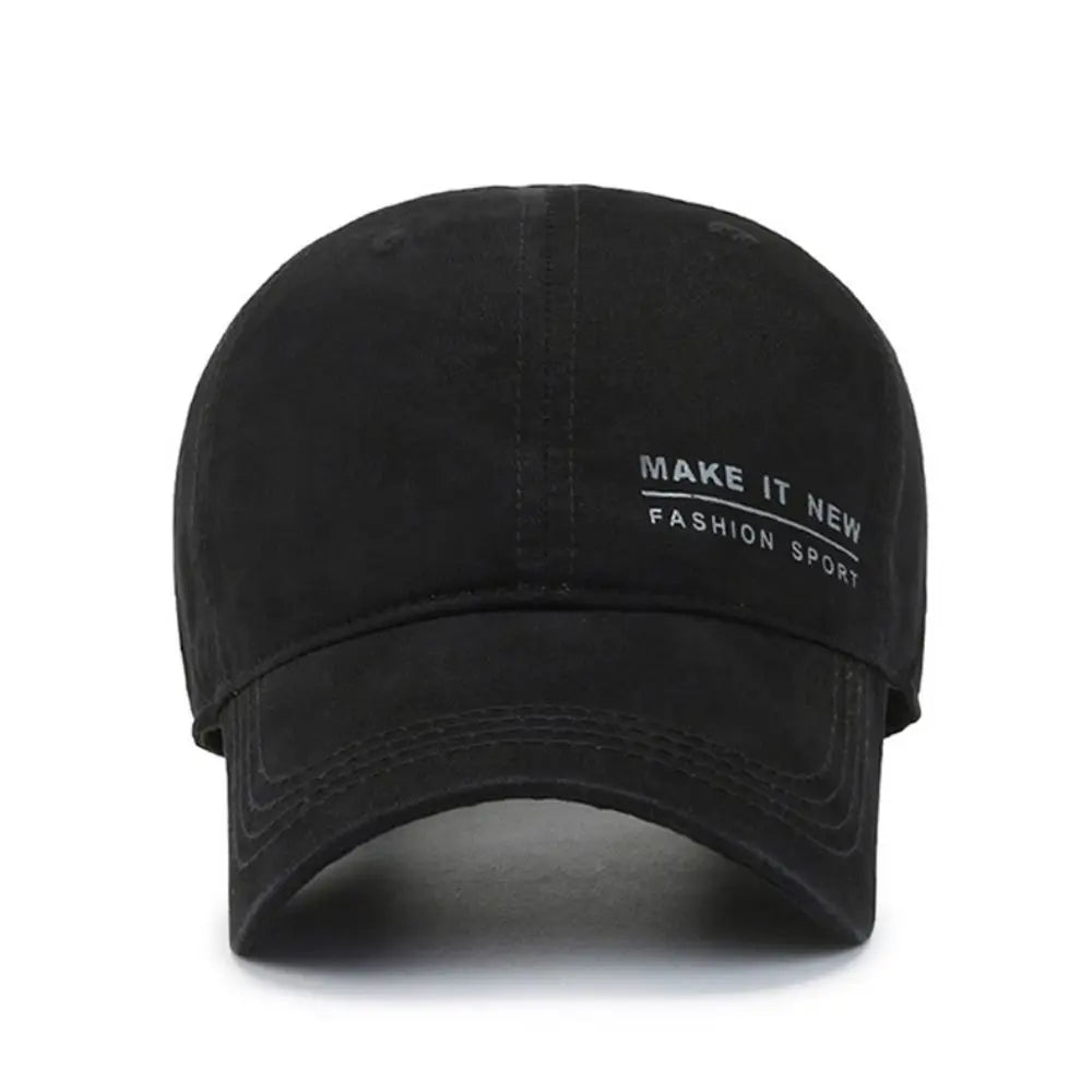 Letter Embroidery Visor Baseball Cap Adjustable Pure Cotton Peaked Cap Casquette For Man Women Unisex