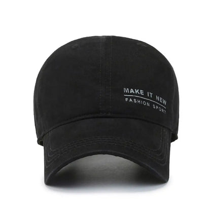 Letter Embroidery Visor Baseball Cap Adjustable Pure Cotton Peaked Cap Casquette For Man Women Unisex