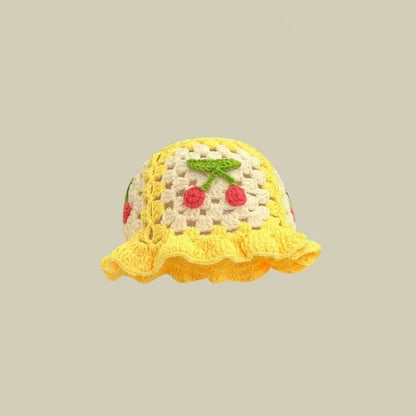 2025 Autumn New Crochet Korean Handmade Bucket Hat