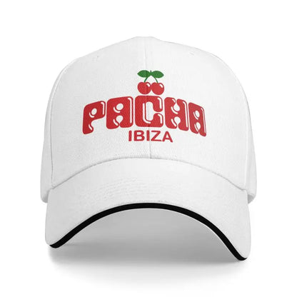 Preppy Cherry Pacha Ibiza Baseball Cap Outdoor Daily Travel Sports