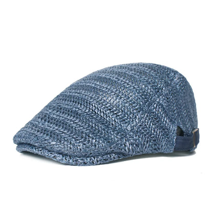 New Knitted Beret Women Men Summer Breathable Newsboy Hats