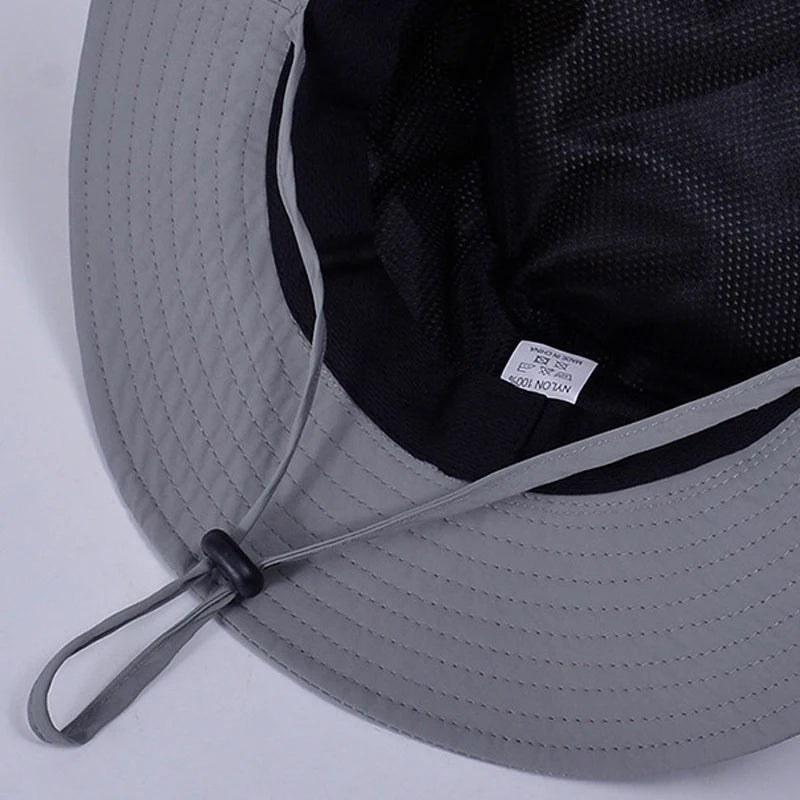 New Custom Logo Men Quick Drying Bucket Hats Fisherman Cap