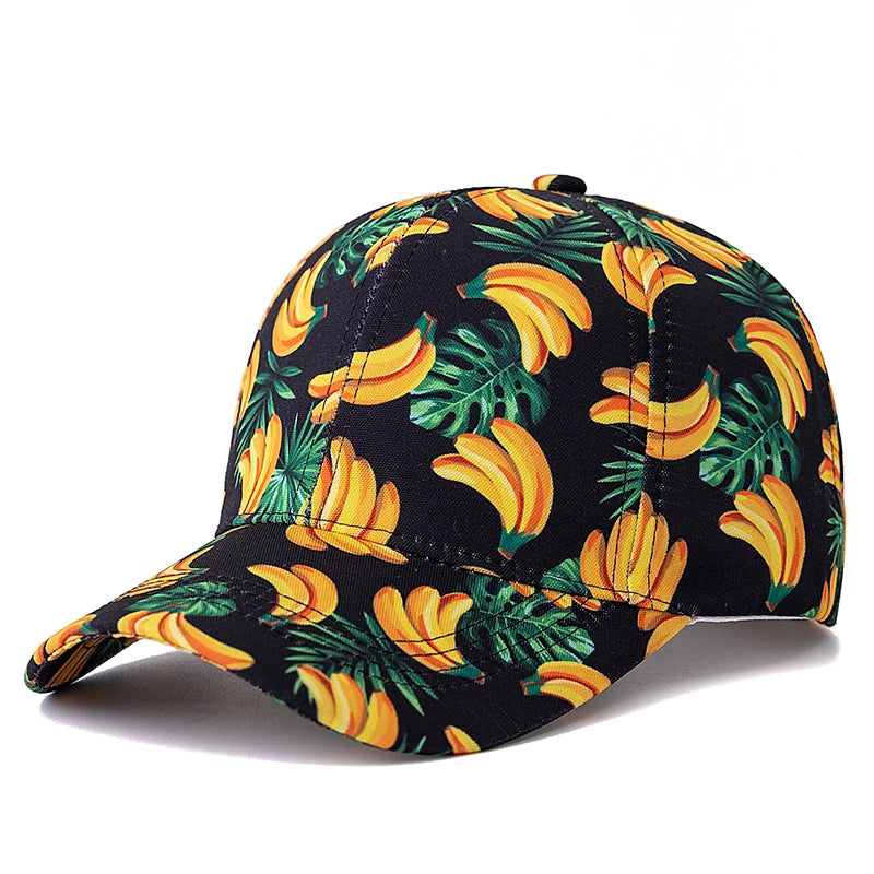 Unisex Summer Baseball Cap Fruit Print Men Women Cap