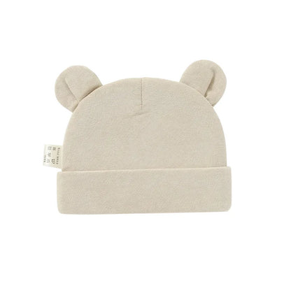 Organic Cotton Newborn Beanie Hat Baby Cap Breathable For 0-6M Infants