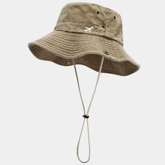 Spring And Summer Cotton Cartoon Embroidery Bucket Hat