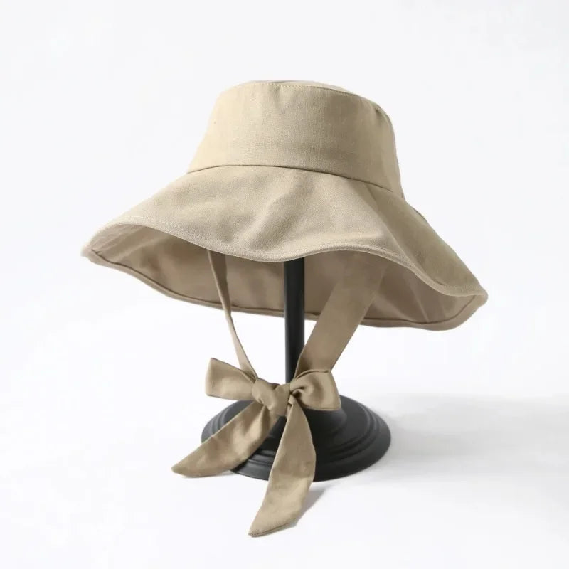 Summer Spring Japan Tie Bucket Hat Women