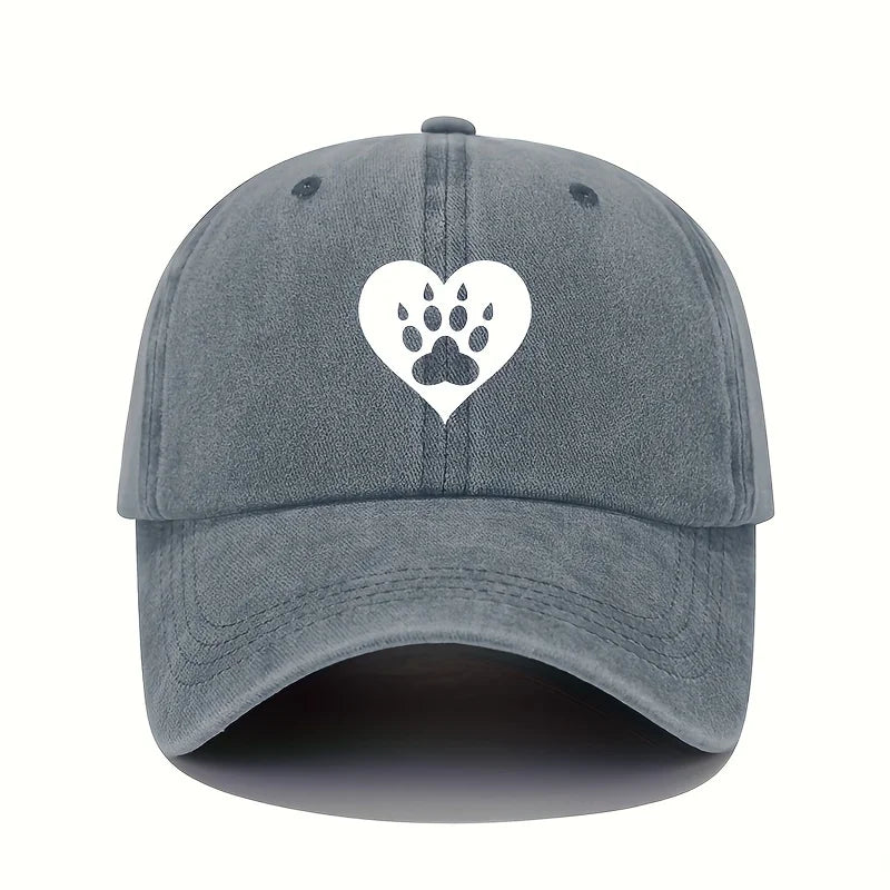 Claw Print Love Print Baseball Cap Retro Cap