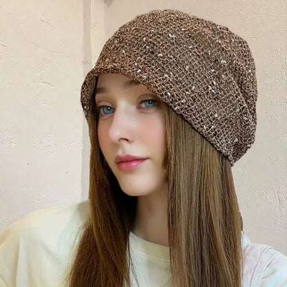 Spring And Summer New Korean Style Three-Dimensional Floral Beanie