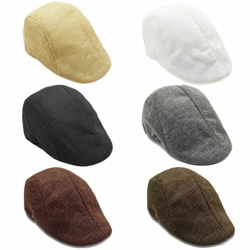 New Autumn Beret Caps Men Women Adjustable Newsboy Hats