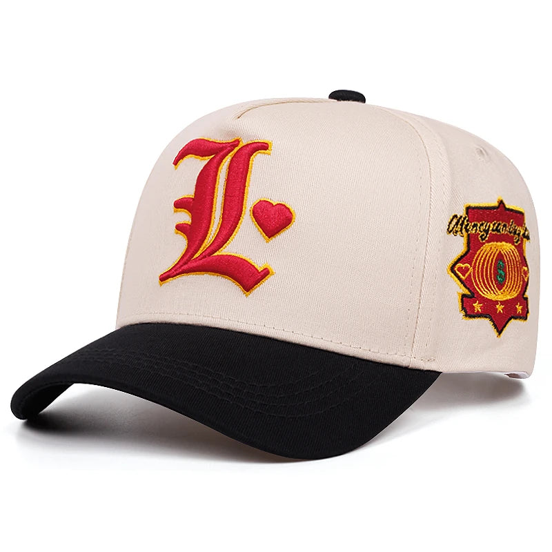 Simple Baseball Hat L Letter Embroidered Street Pop Hip Hop Hat