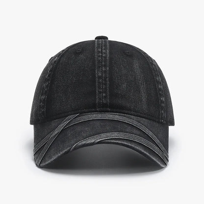 Japanese Retro Washed Distressed Denim Baseball Cap