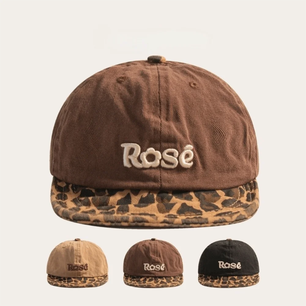 Cute Versatile Baby Baseball Cap Leopard Print Soft Visor Toddler Hat
