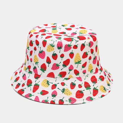 Creative Printed Fruit Pattern Bucket Cap