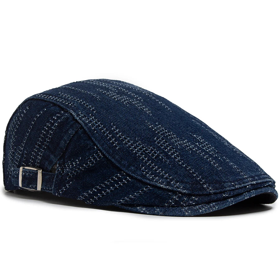 Denim Vintage Berets Men Women Newsboy Cap Summer Casual Cotton