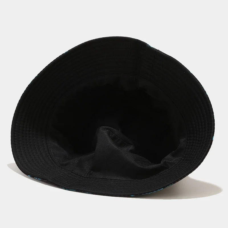Spring Summer Sun Protect Hat Bob Fashion Coco Print Bucket Hat Unisex Fisherman Hat Leisure Basin Cap