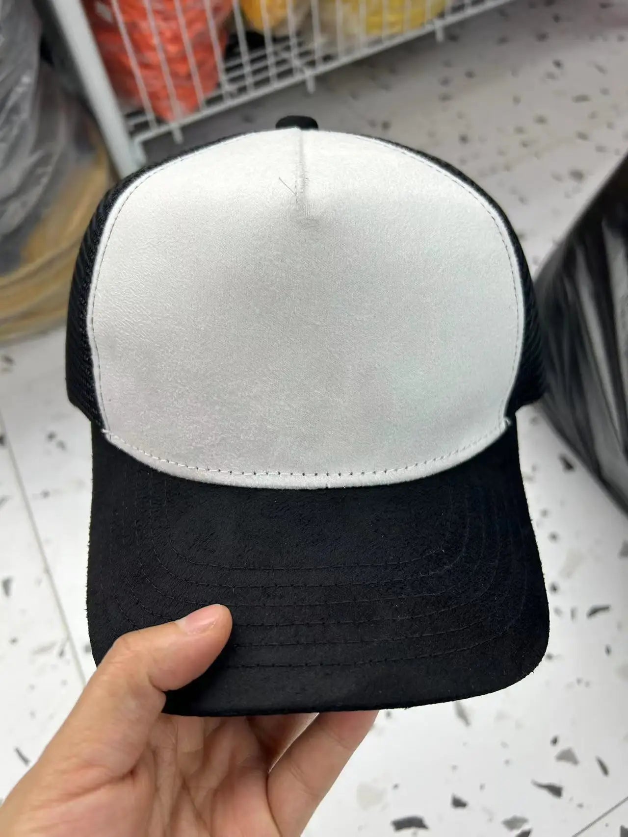 Unisex 5 Panel Suede Mesh Baseballl Cap Four Season Men Women