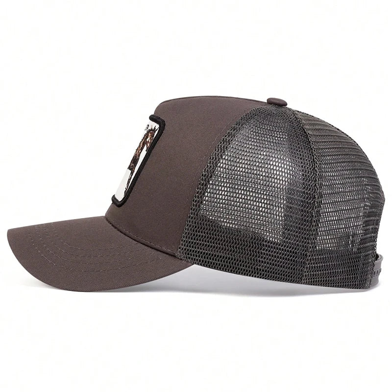 Unisex STALLION HER Letter Embroidery Baseball Net Caps Outdoor Adjustable Casual Hats Dad Hat Sunscreen Hat