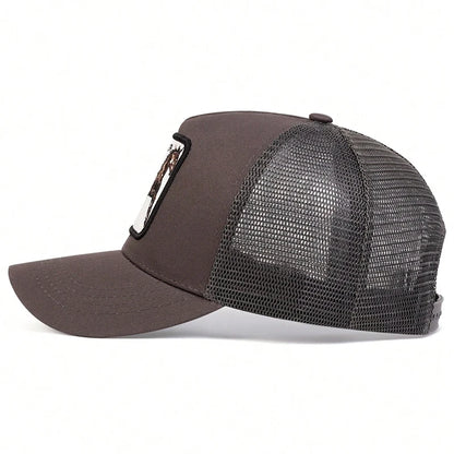 Unisex STALLION HER Letter Embroidery Baseball Net Caps Outdoor Adjustable Casual Hats Dad Hat Sunscreen Hat