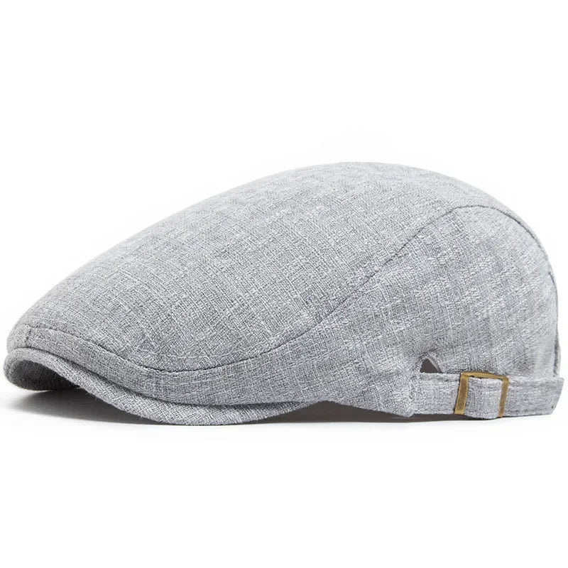 Spring And Summer Cotton Solid Newsboy Caps