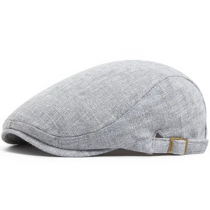 Spring And Summer Cotton Solid Newsboy Caps