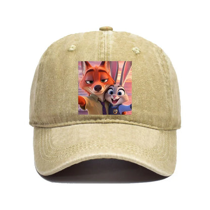 Cartoon Zootopia Three-toedSloth Baseball Cap