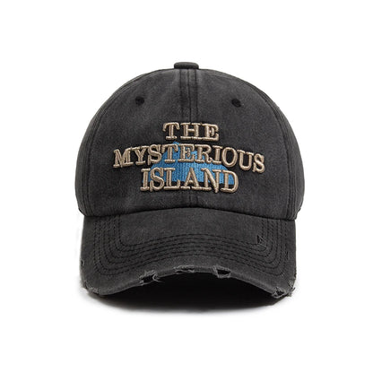 The Mysterious Island Letter Baseball Cap For Men