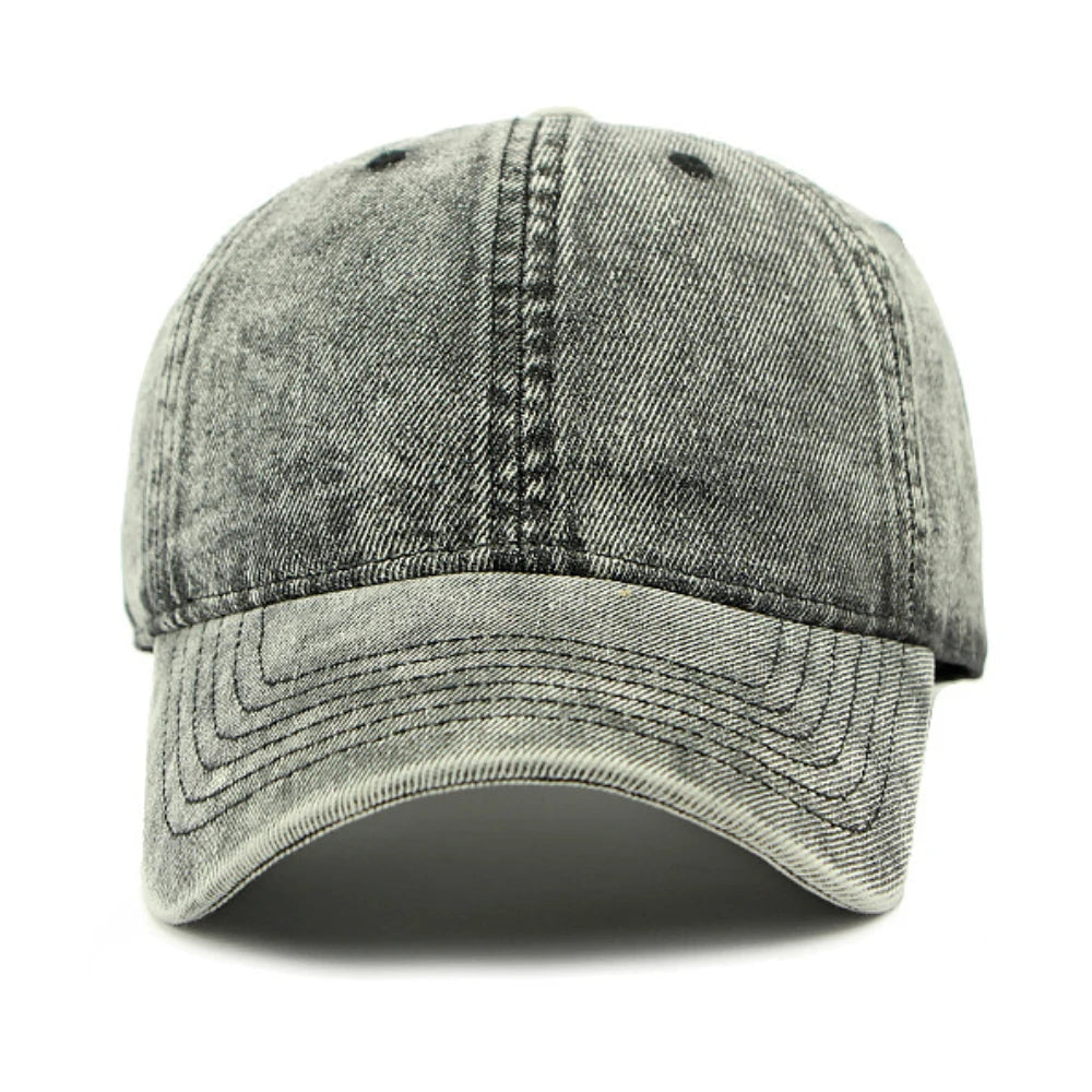 Baseball Cap Men Women Washed Cotton 6 Panels Baseball Hat