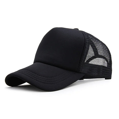 Unisex Cap Casual Plain Mesh Baseball Cap Adjustable