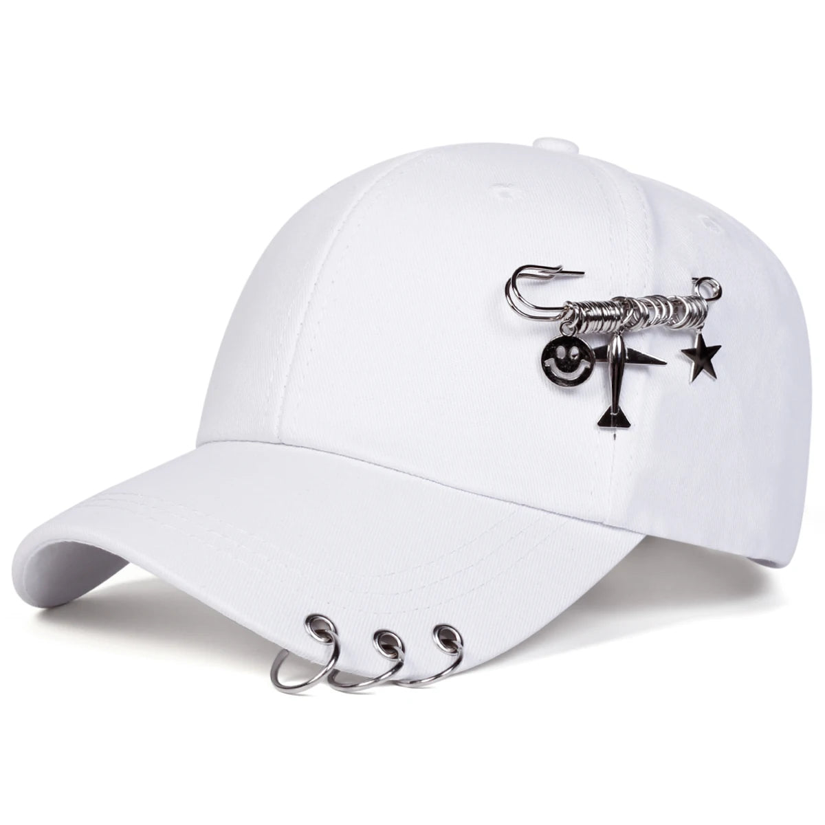Unisex Iron Ring Baseball Caps Spring Autumn