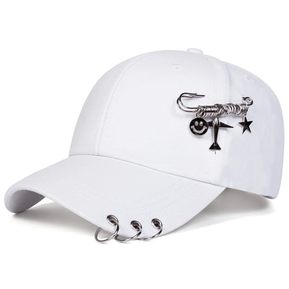 Unisex Iron Ring Baseball Caps Spring Autumn