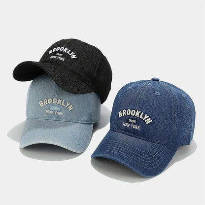 Four Seasons Denim Letter Casquette Baseball Cap