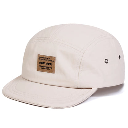 Unisex Wood Soon Letter Label Quick Drying Baseball Caps Spring Summer