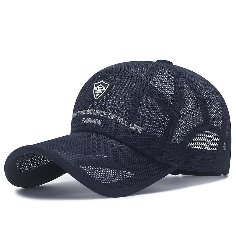 New Summer Women Men Fishing Mesh Sun Hat Caps