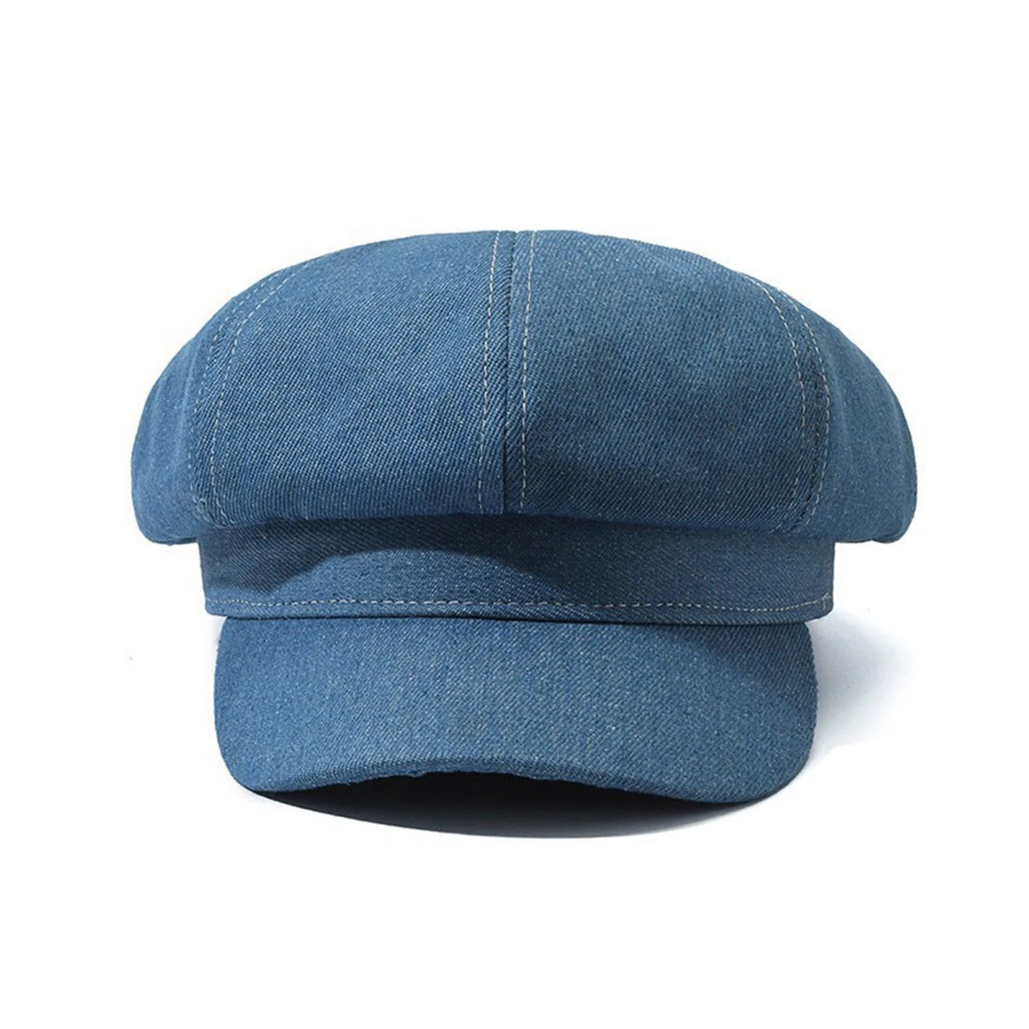 Women's Denim Newsboy Beret Cap Visor Cap