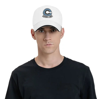 Capsule Corp Print Baseball Cap Daily Casual Sandwich Cap