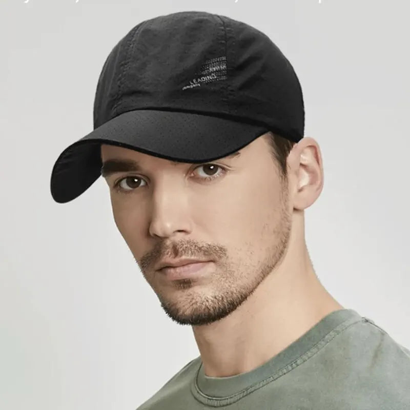 Quick Dry Baseball Cap Outdoor Sports Mesh Breathable Hat