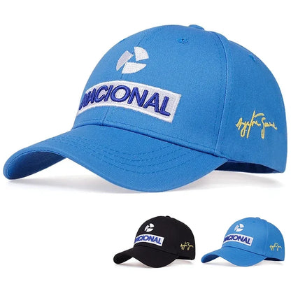 Unisex NACIONAL Letter Embroidery Baseball Caps Outdoor Adjustable Casual Hats Sunscreen Hat Sports Golf Cap