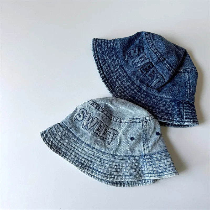 2026 Spring New Children Denim Fisherman Hat