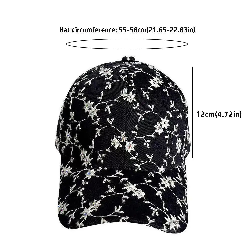 Fashion Little Flower Ladies Sun Hat Elegant Adjustable