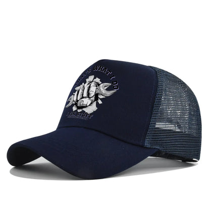 Spring Summer Printed Mesh Breathable Baseball Cap