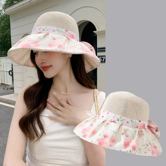 Spring Summer New Portable Foldable Breathable Sunscreen Fishing Cap