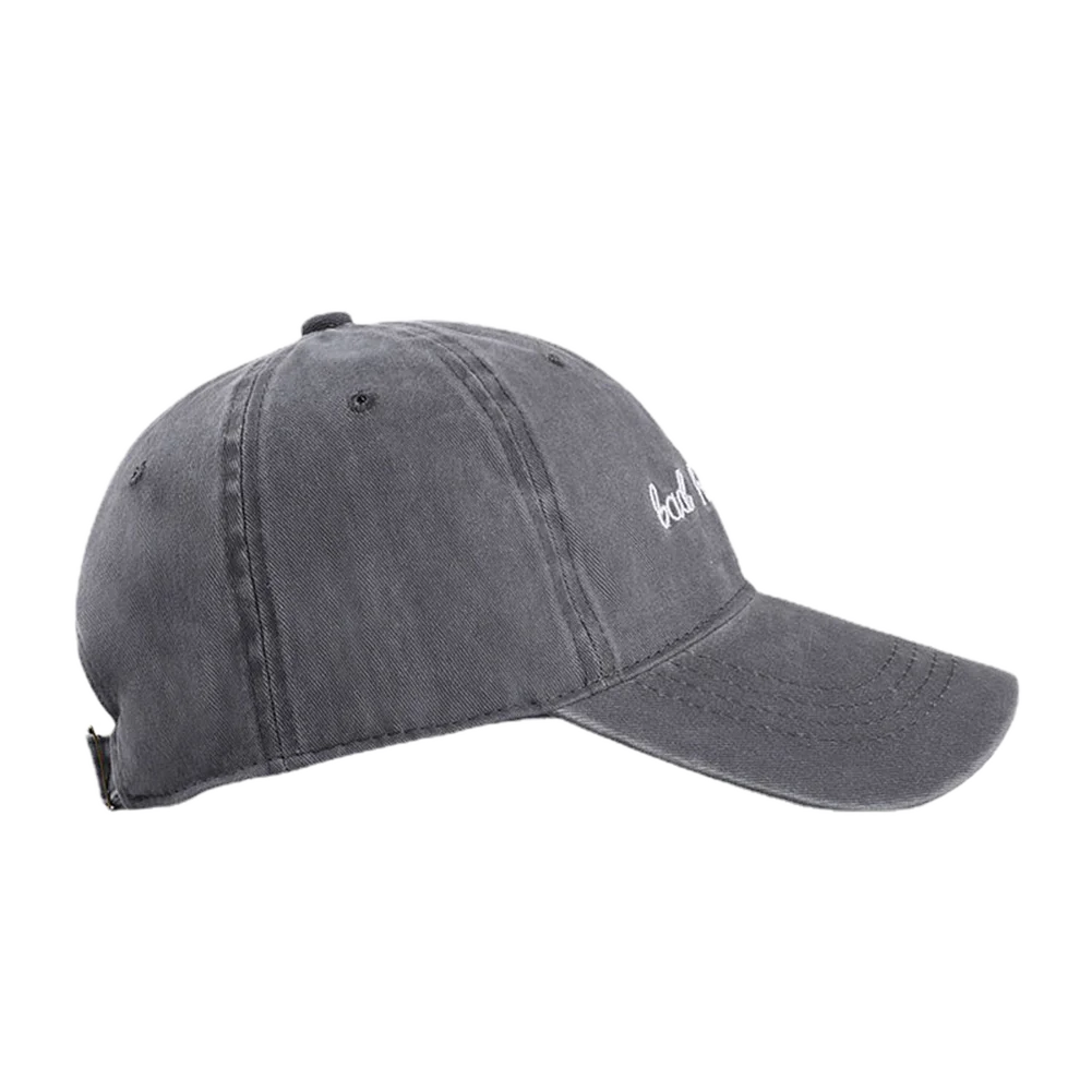 Fashion Bad Hair Day Letter Embroidery Wash Cotton Baseball Cap