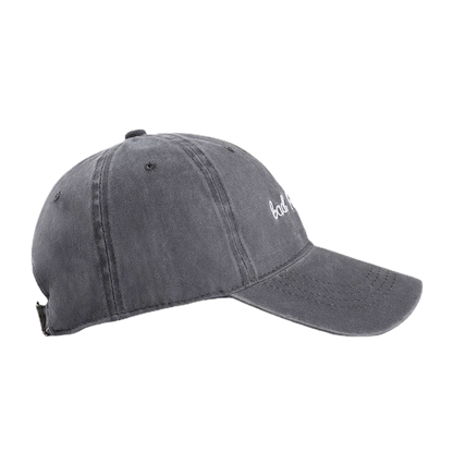 Fashion Bad Hair Day Letter Embroidery Wash Cotton Baseball Cap