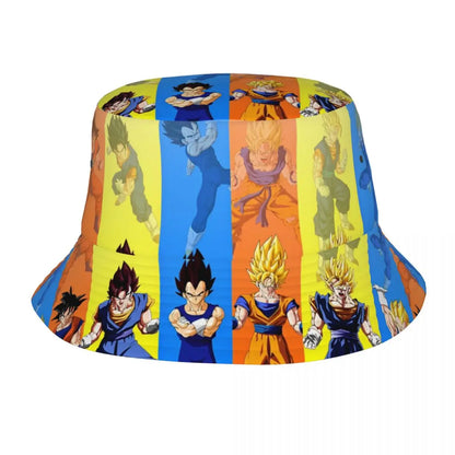 Street Dragon Vegeta Blue Ball Anime Bucket Hat Teen