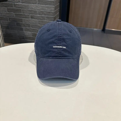 Retro Cotton Baseball Caps Spring Summer Letter Embroidery  For Men & Women