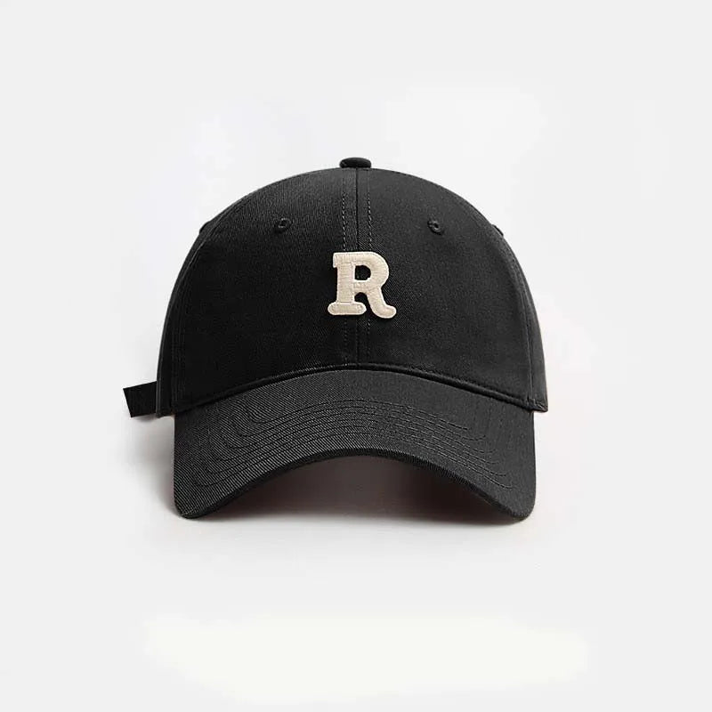 Vintage Letter Embroidered Baseball Cap Trendy Peaked Hat
