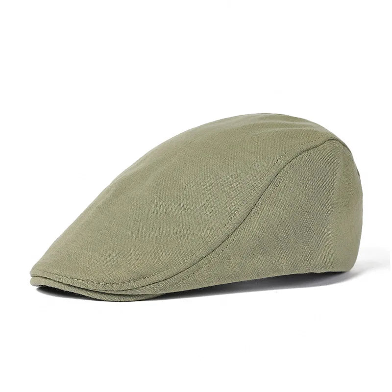 Men's Adjustable Newsboy Hat Classic Flat Ivy Cap